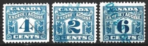CANADA KGV 1916 EXCISE DUTY STAMPS USED - Picture 1 of 1