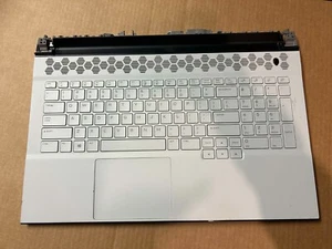 Genuine Dell Alienware M17 R3 Laptop Palmrest US Backlit Keyboard Touchpad 0KP6D - Picture 1 of 2