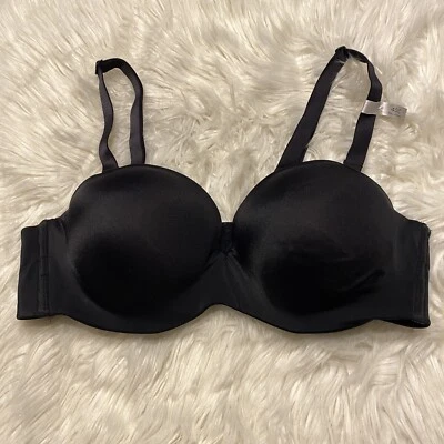 Sujetador Ambrielle 40C negro sin tirantes con aros cierre trasero nuevo sin etiquetas Foto 1 de 4