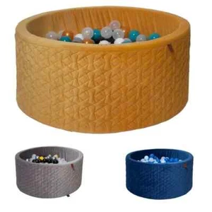 Golden Kids Large Quilted Baby Ball Pit Pool 90x40cm + 250 Balls - High Quality - Picture 1 of 12