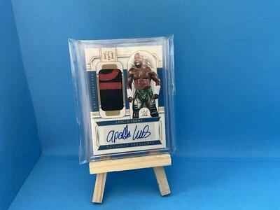 APOLLO CREWS - 2024 NATIONAL TREASURES WWE - SUPERSTARS PATCH AUTO - #7/10 - - Image 1 of 4
