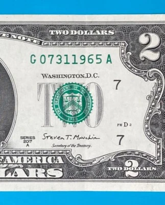 July 31, 1965 : G 07311965 A BIRTHDAY Note $2 Two Dollar Bill - Image 1 of 3