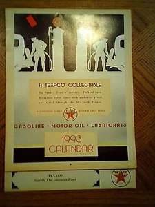 Vintage 1993 Texaco Calendar with 1930's Ads Art Deco Design - Picture 1 of 4