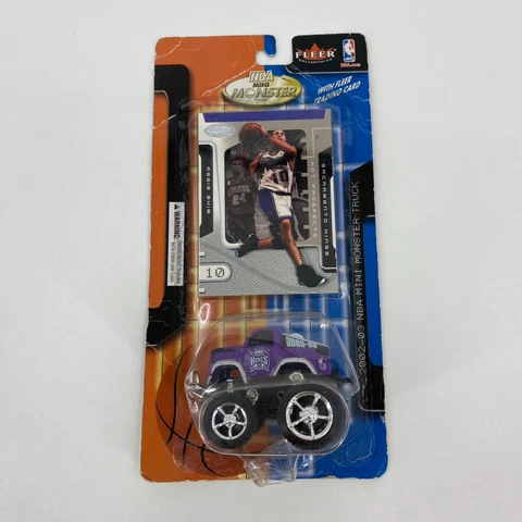 2002-03 NBA Mini Monster DIECAST Truck w/ Mike Bibby Card New Cover