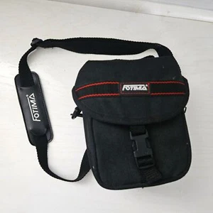 Custodia porta fotocamera Fotima nera modello n. 60C con tracolla e tasche - Foto 1 di 13