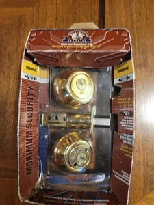 KWIKSET MAX. SECURITY DEADBOLT KEYED 2 SIDES - Picture 1 of 2