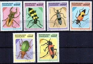 Togo serie completa año 1996 usada insectos - Imagen 1 de 1