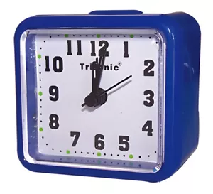Mini reloj despertador de viaje pequeño analógico de cuarzo a batería mesa de 12 horas - Imagen 1 de 5