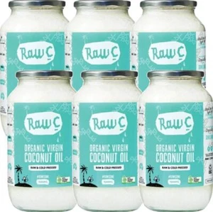 RAW C ORGANIC VIRGIN COCONUT OIL 1.5L - 6 Pack Bulk - Picture 1 of 5