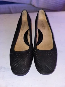Naturalizer N5 bequeme Becky schwarze Damen-Slipper mit Absatz Größe 7,5 - Bild 1 von 7