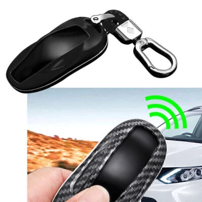 Schwarzes ABS Auto Smart Key Fob Case Cover Zubehör für Tesla Model 3 Model S - Image 1 of 4