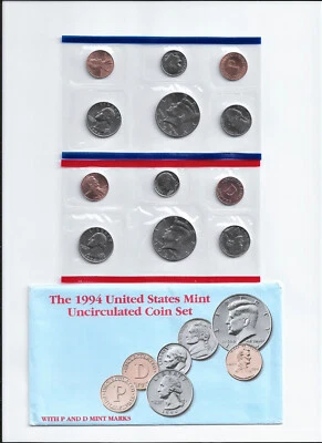 1994 U.S. Mint Set Uncirculated Original Packaging - Image 1 of 2