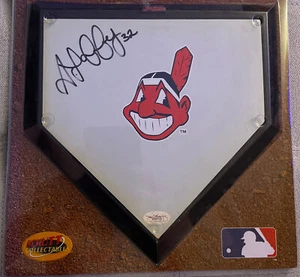Aaron Laffey Autographed Home Plate JSA COA - New in Box! - Picture 1 of 3