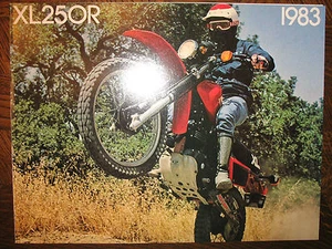 Honda XL250R 1983 lote antiguo fabricante de equipos originales folleto de ventas del distribuidor xl250 r xl 250r 250 83 - Imagen 1 de 6