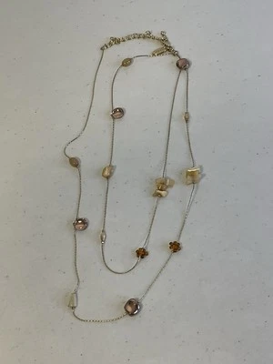 STYLE & CO. Collar Largo Fino Tono Dorado con Gemas “Piedras”. Ver fotos para más detalles. Foto 1 de 4