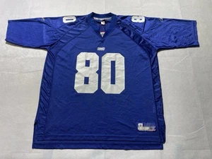 New York Giants Jersey Size 2xl 3xl NFL #80 Shockey Reebok On Field - Picture 1 of 10