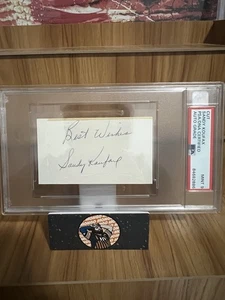 Sandy Koufax Cut Auto PSA/DNA Certified Auto Grade 9 Autograph Dodgers MLB HOF - Picture 1 of 4
