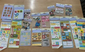 Miss Elizabeth LOT of 18 Sheets of Stickers School Love Dogs Cats Baseball Baby - Picture 1 of 11