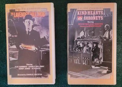 The Lavender Hill Mob 1951 & Kind Hearts and Coronets 1949 VHS - Alec Guinness - Image 1 of 4