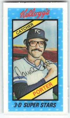 1980 Kellogg's 3-D Super Stars #12 Darrell Porter BASEBALL Kansas City Royals - Image 1 of 2