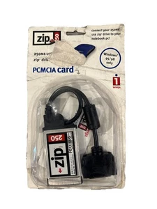 Iomega Zip 250 USB Extermal Drive Z250PCMCIA Adapter PC Card and Cable - Picture 1 of 6