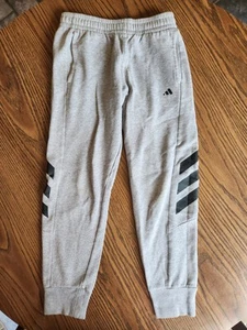 Boys Gray Adidas Joggers Size Youth L 14/16 - Picture 1 of 3