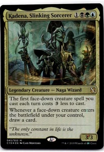 Magic The Gathering Kadena, Slinking Sorcerer (Commander 2019) HOLO Mythic #45 - Picture 1 of 2