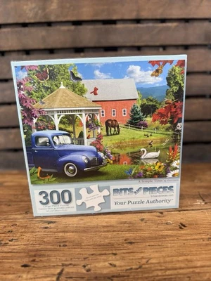 Bits and Pieces 300pc Jigsaw Puzzle "A Simple Time"  By Alan Giana 30sAutomobile - Image 1 of 2