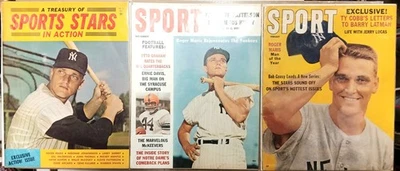 🔥3 VINTAGE ROGER MARIS YANKEES SPORT MAGAZINE LOT 1960 1961 1962 MANTLE RUTH🔥 - Image 1 of 4