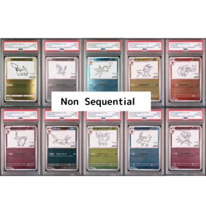 PSA 10 Yu Nagaba Eevee's & Pikachu Promo Complete set Pokemon Card - Picture 1 of 13