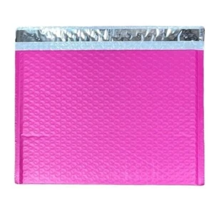 25 12" x 9" Hot Pink Poly Bubble Mailers Self Seal Envelopes - Picture 1 of 2