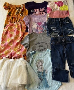 Girls Clothing Lot Size XS 4-5 Shirts Shorts Jumpsuit 11 Pieces Spring Summer - Picture 1 of 7