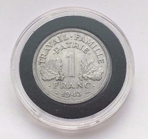 1943 ONE FRANC FRANCE ALUMINUM COIN FREE SHIPPING - Picture 1 of 2