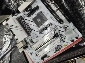 Open Box B550M AMD AM4 Ryzen 4000/5000 Motherboard DDR4 M-ATX ARGB Lighting, VGA - Picture 1 of 16