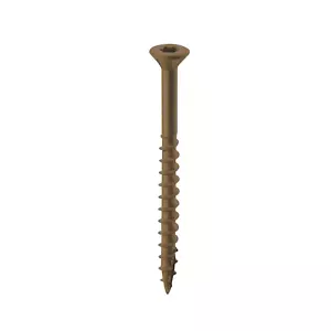 Deck Screws Jar # 8 x 2 1/2" - 250 Count, Brown - Picture 1 of 12