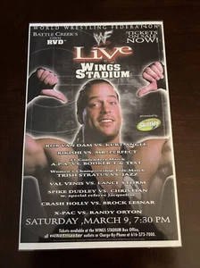 Vintage Laminated WWF LIVE 3/9/2002 Event Poster Rob Van Dam Poster Hung In Venu - Picture 1 of 3