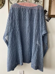 Missoni Swim Coverup Metallic Blue Kaftan Size M - Picture 1 of 8