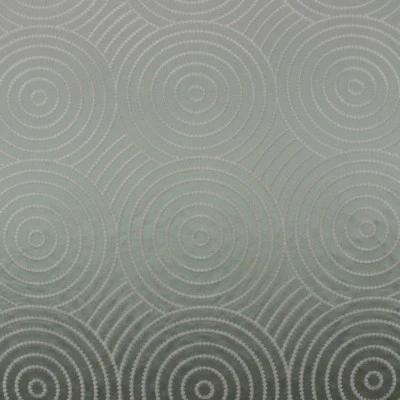 BRAEMORE FASCINANTE SPRAY MARINO IMITACIÓN SEDA BORDADO CÍRCULO TELA POR YARDA 52"W Foto 1 de 4