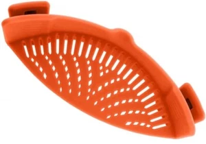 Sieb (Clip On) | Topfsieb | Orange | NEU - Bild 1 von 4