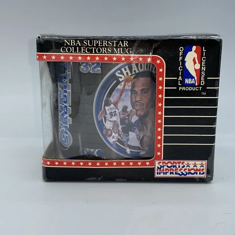 Shaquille O'Neal 1992 nib 90s NBA Superstar Collectors Mug Magic vtg MAGIC Cover