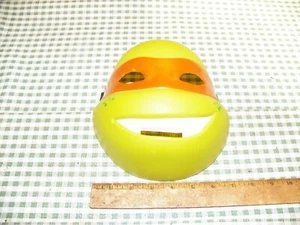 2013 RUBIE'S COSTUME TMNT Teenage Mutant Ninja Turtle Plastic Michelangelo Mask - Picture 1 of 3