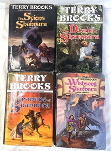 Terry Brooks 4 Hardcover Books Druids Scions Wishsong Shannara Talismans BCE? - Foto 1 di 23