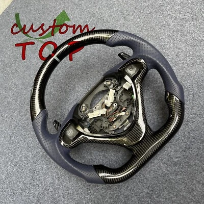 Real Carbon Fiber Steering Wheel Paddle Shifters Fit For Acura TSX 2009-2014 - Image 1 of 4