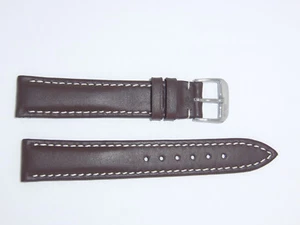 "Reloj de cuero de vaca RIOS1931 resistente al agua correa 18 mm mocha ""Mar profundo"" - Imagen 1 de 3