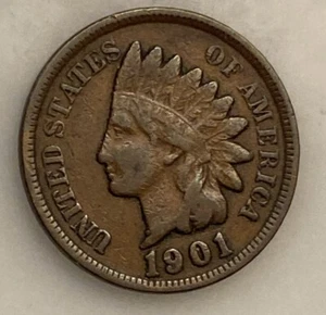Centavo Indian Head 1901 - buen estado - libertad completa - buen color - envío gratuito - Imagen 1 de 2
