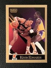 1990-91 SkyBox Miami Heat Basketball Card #146 Kevin Edwards