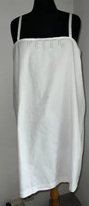 Ancienne chemise de jour/nuit déshabillé pur fil de coton brodé époque 1900 V4 - Imagen 1 de 7