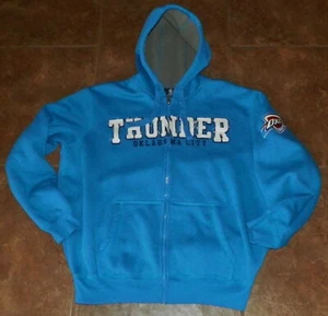 NBA GIII Sports Carl Banks OKLAHOMA CITY THUNDER Full Zip HOODIE Fleece Lined XL - Picture 1 of 6