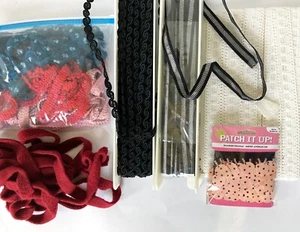 Lot of 59+ yds of new, unused sewing, craft trims: Flat, braid, fringe and lace - Picture 1 of 1