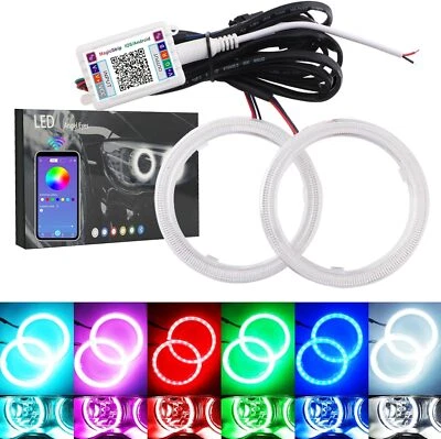 YM E-BRIGHT 60mm 70mm 80mm 90mm 100mm 110mm 120mm RGB WIFI APP COB LED Angel Eyes Halo Rings